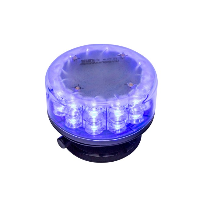 Girofar LED prindere vacuum aerodinamic 12-24V 24 LED-uri de 3W - 5 ani Garantie